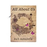 Семейный альбом для фотографий Primax-art "All About Us" в деревянной обложке на 20 листов формата А4 темное дерево