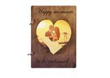 Купити сімейний альбом для фотографій Primax-art &laquo;Happy moments - to be continued&hellip;&raquo; | Темне дерево